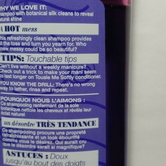 3 Herbal Essences Tousle Me Softly Shampoo Clairol Wild Violet - Picture 8 of 13